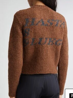 Paloma Wool hasta luege intarsia cardigan